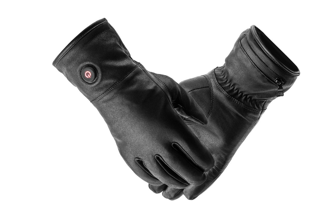 Gants chauffants cuir intégral – Single Heating