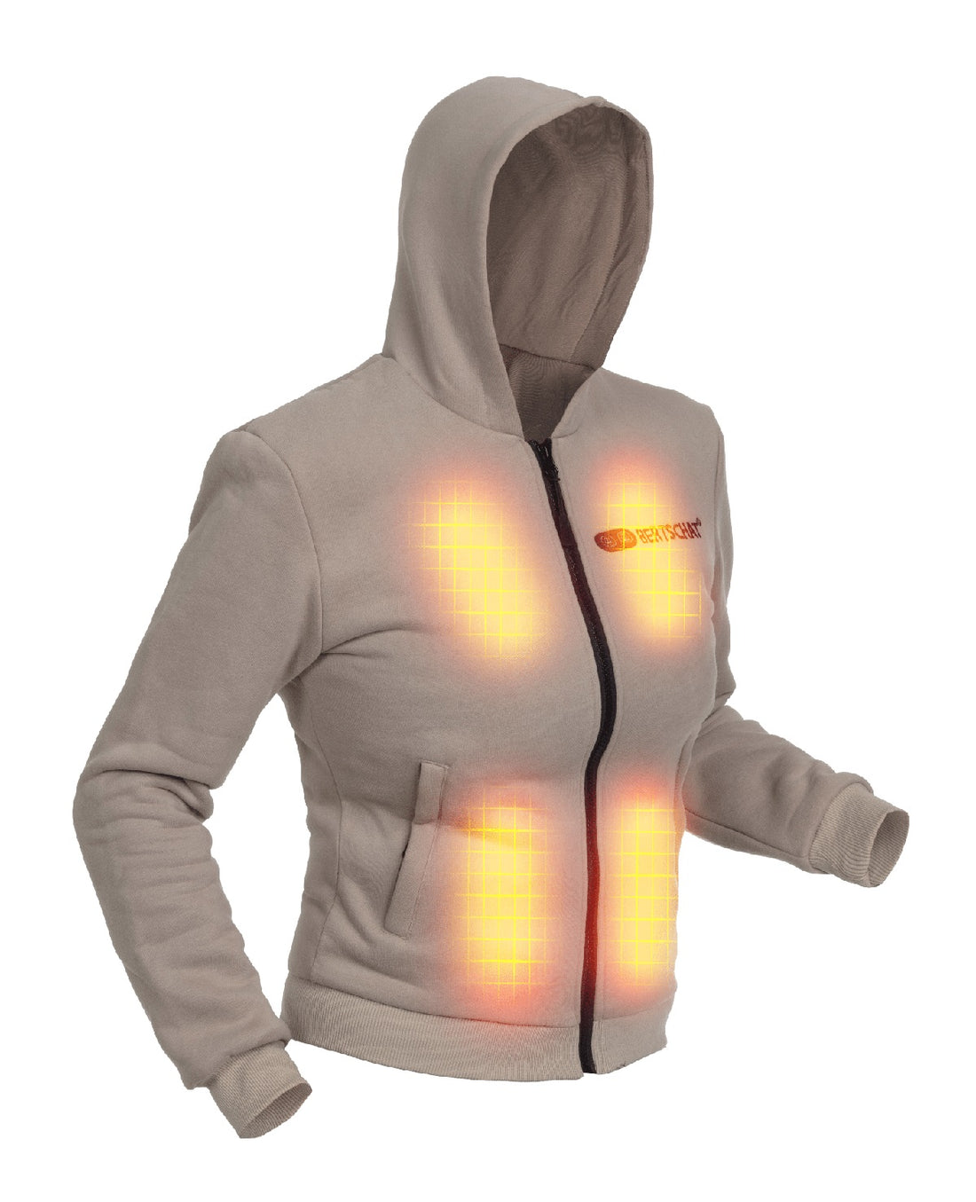 Veste Chauffante Femmes - Dual-Heating | USB - Beige