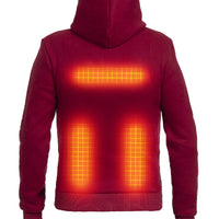 Beheizter Hoodie PRO | Damen - Burgund