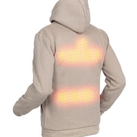 Beheizter Hoodie - Herren | Dual Heating - Beige