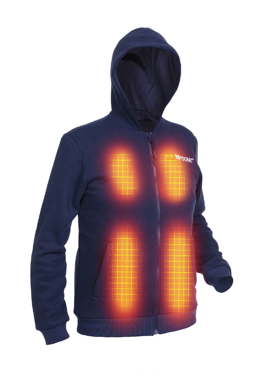 Veste Chauffante Hommes - Dual-Heating | USB - Bleu Marine