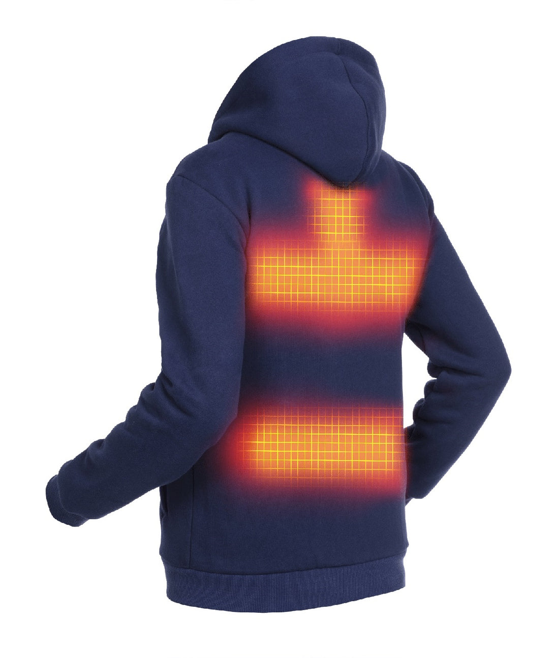 Veste Chauffante Hommes - Dual-Heating | USB - Bleu Marine