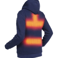 Beheizter Hoodie - Herren | Dual Heating - Navy Blau