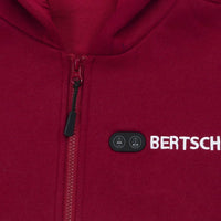 Beheizter Hoodie - Herren | Dual Heating - Burgund