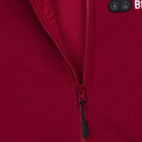 Beheizter Hoodie - Herren | Dual Heating - Burgund